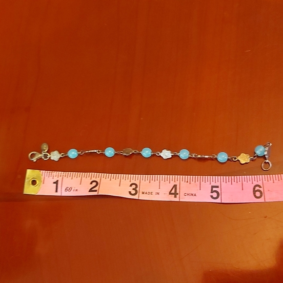 Sterling bracelet with plastic beads - Picture 10 of 10